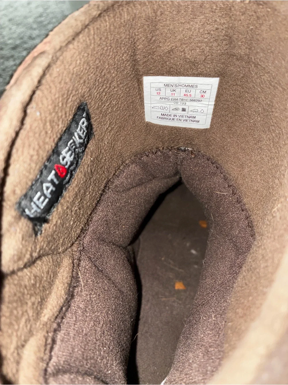 The North Face Men's Brown Suede Waterproof Winter Boots